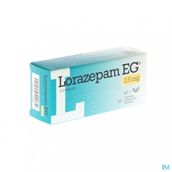 Lorazepam 2,5 mg 30 tabletten 1 Lorazepam 2.5mg